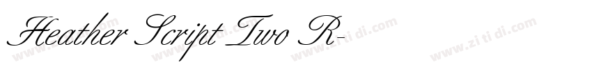 Heather Script Two R字体转换